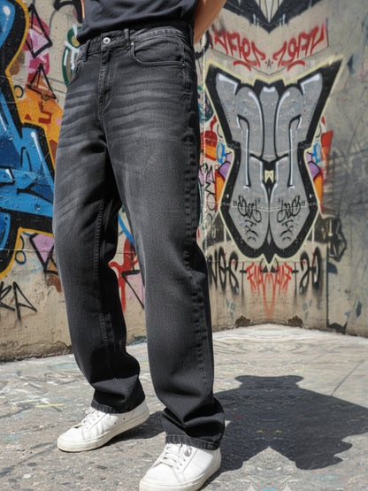 Men Black Stretchable Jeans