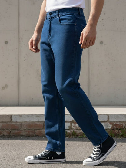 Men Navy Stretchable Jeans