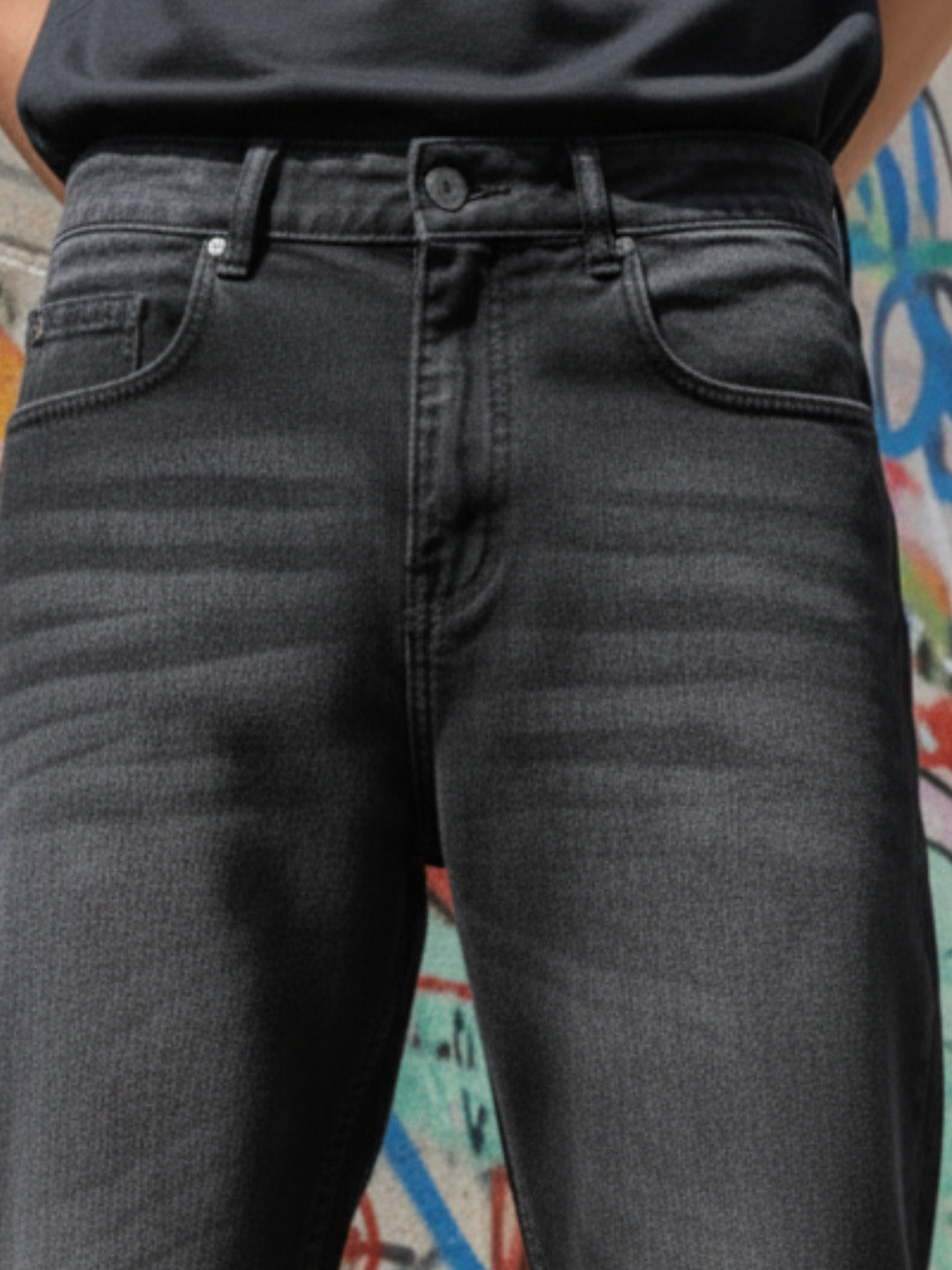 Men Black Stretchable Jeans