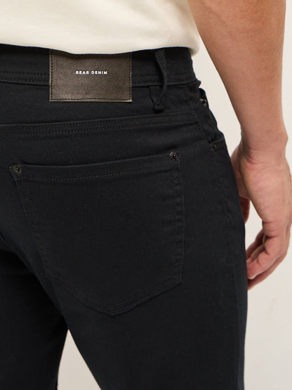 Men Black Mid-Rise Skinny Fit Jeans