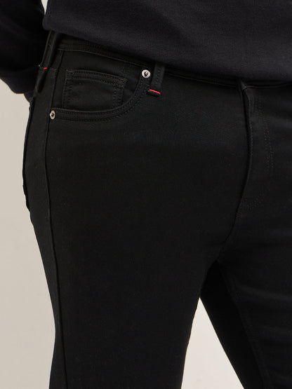 Men Black Mid-Rise Skinny Fit Jeans