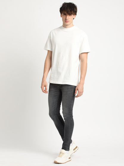 Men Black Mid Rise Slim Fit Jean