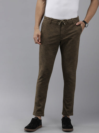 Men Ardor Edition Brown Tapered Fit Chinos