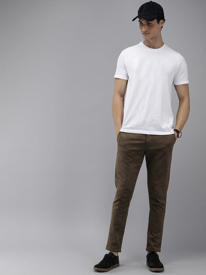 Men Ardor Edition Brown Tapered Fit Chinos