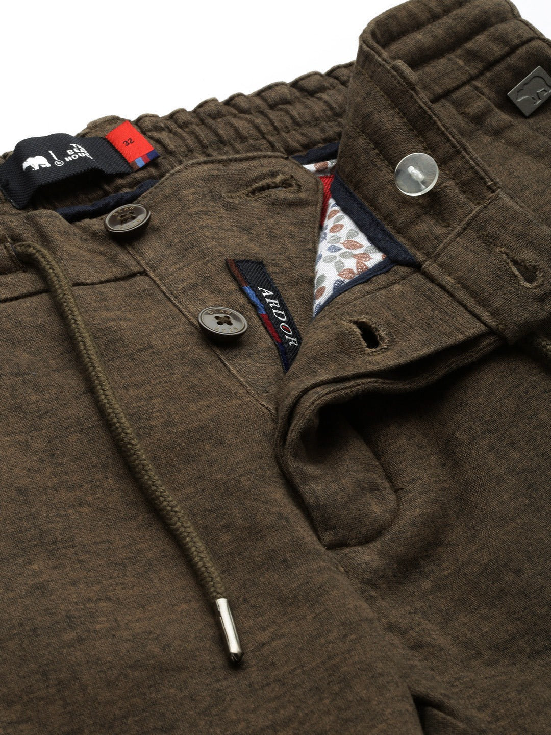 Men Ardor Edition Brown Tapered Fit Chinos