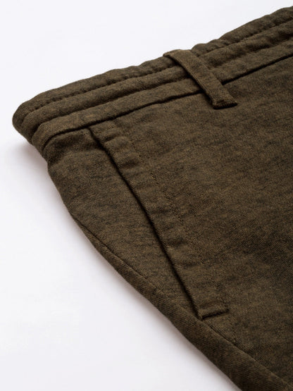Men Ardor Edition Brown Tapered Fit Chinos