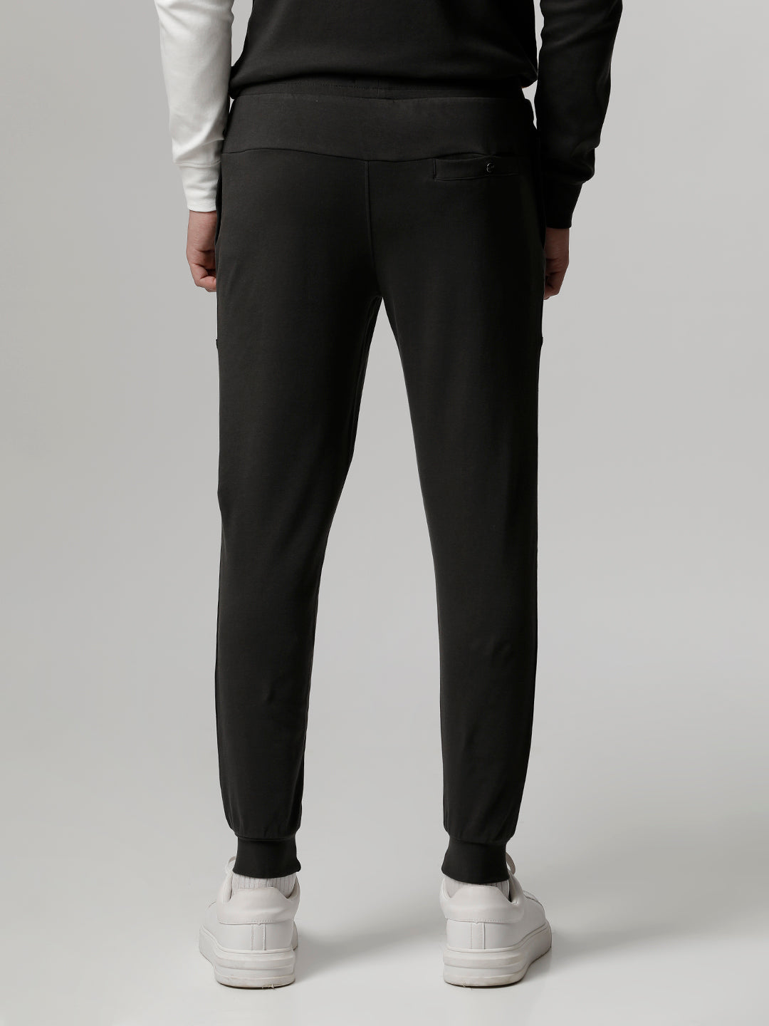 Men Ardor Edition Grey Solid Slim Fit Track Pants