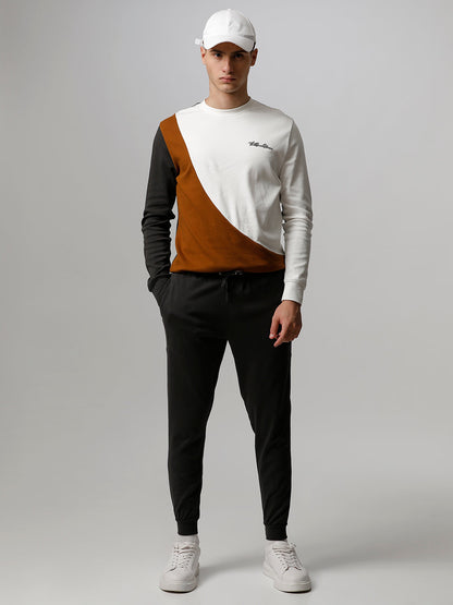 Men Ardor Edition Grey Solid Slim Fit Track Pants
