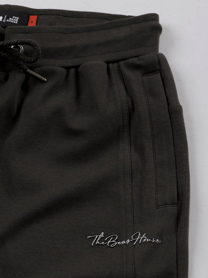 Men Ardor Edition Grey Solid Slim Fit Track Pants