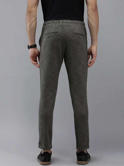 Men Ardor Edition Grey Tapered Fit Chinos