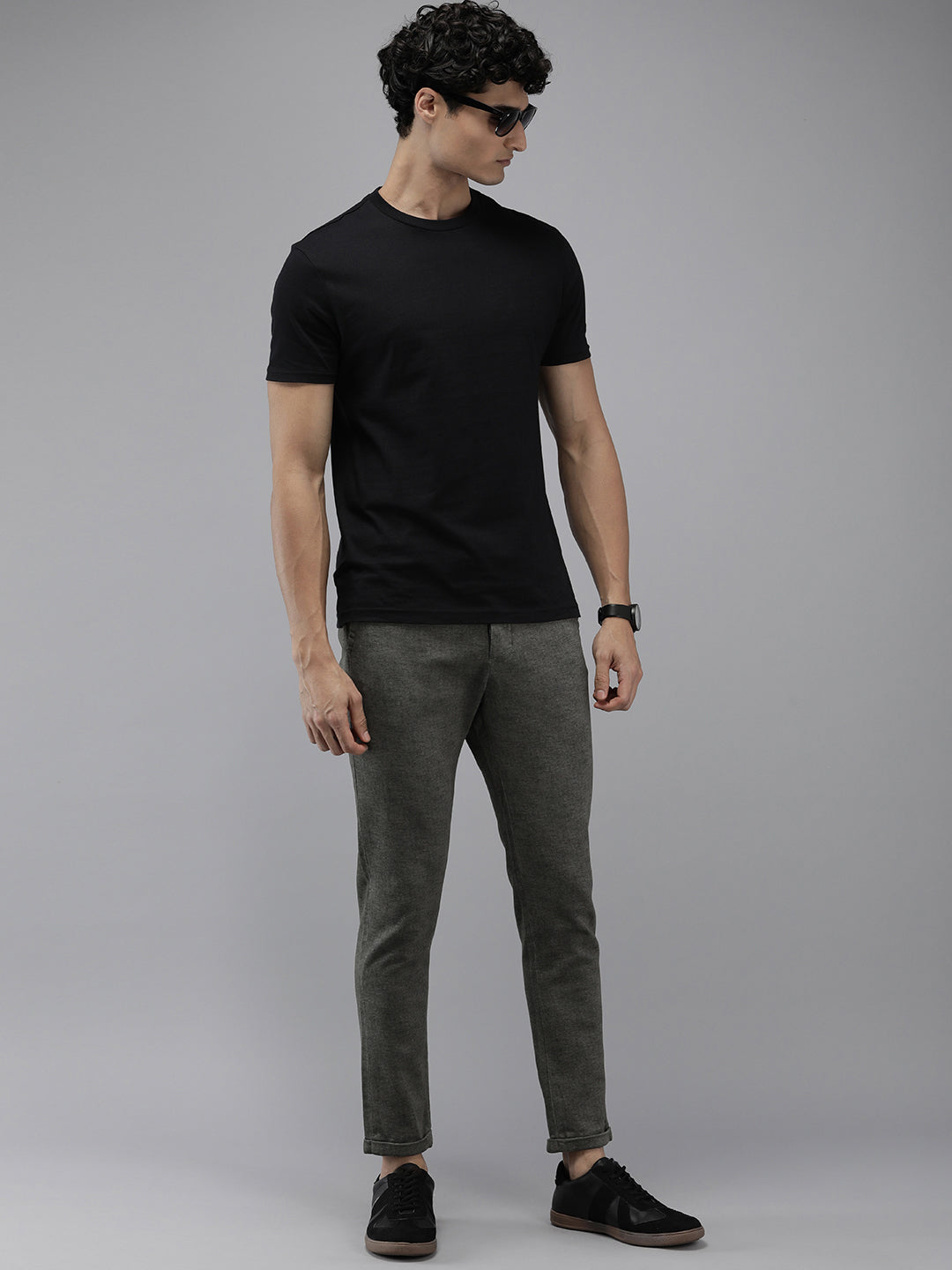 Men Ardor Edition Grey Tapered Fit Chinos