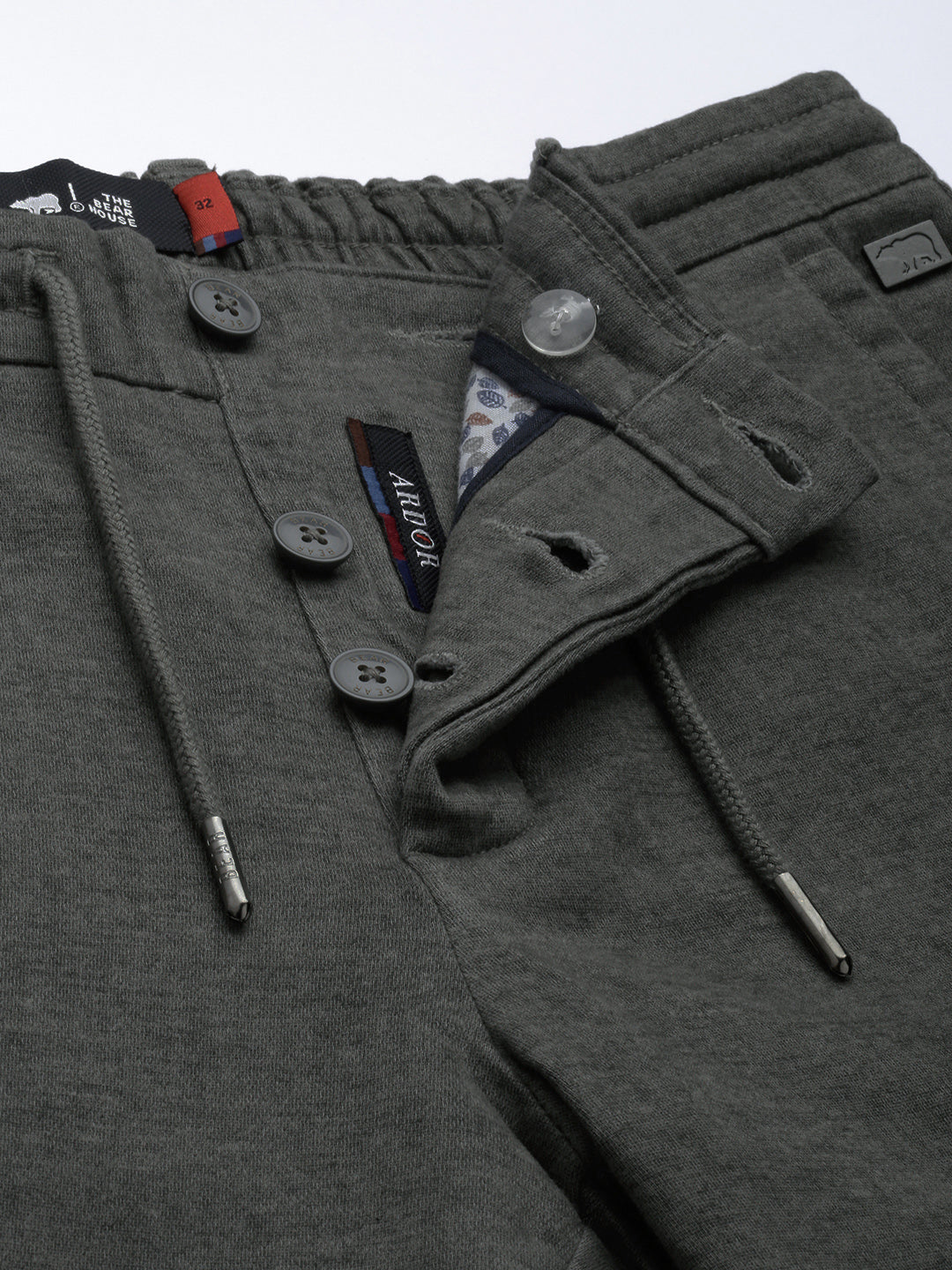Men Ardor Edition Grey Tapered Fit Chinos